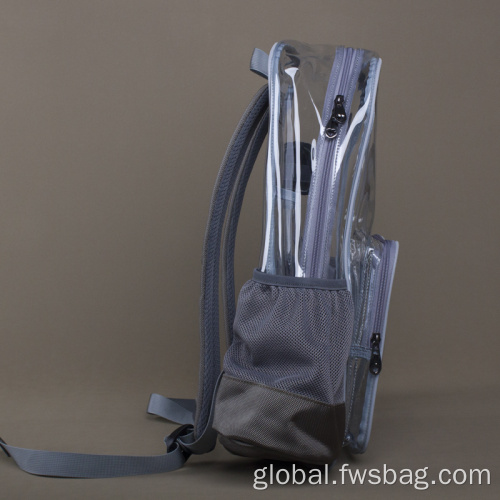 Transparent Backpack Bag Heavy Duty Waterproof Clear Multi-Pockets Laptop Backpack Factory